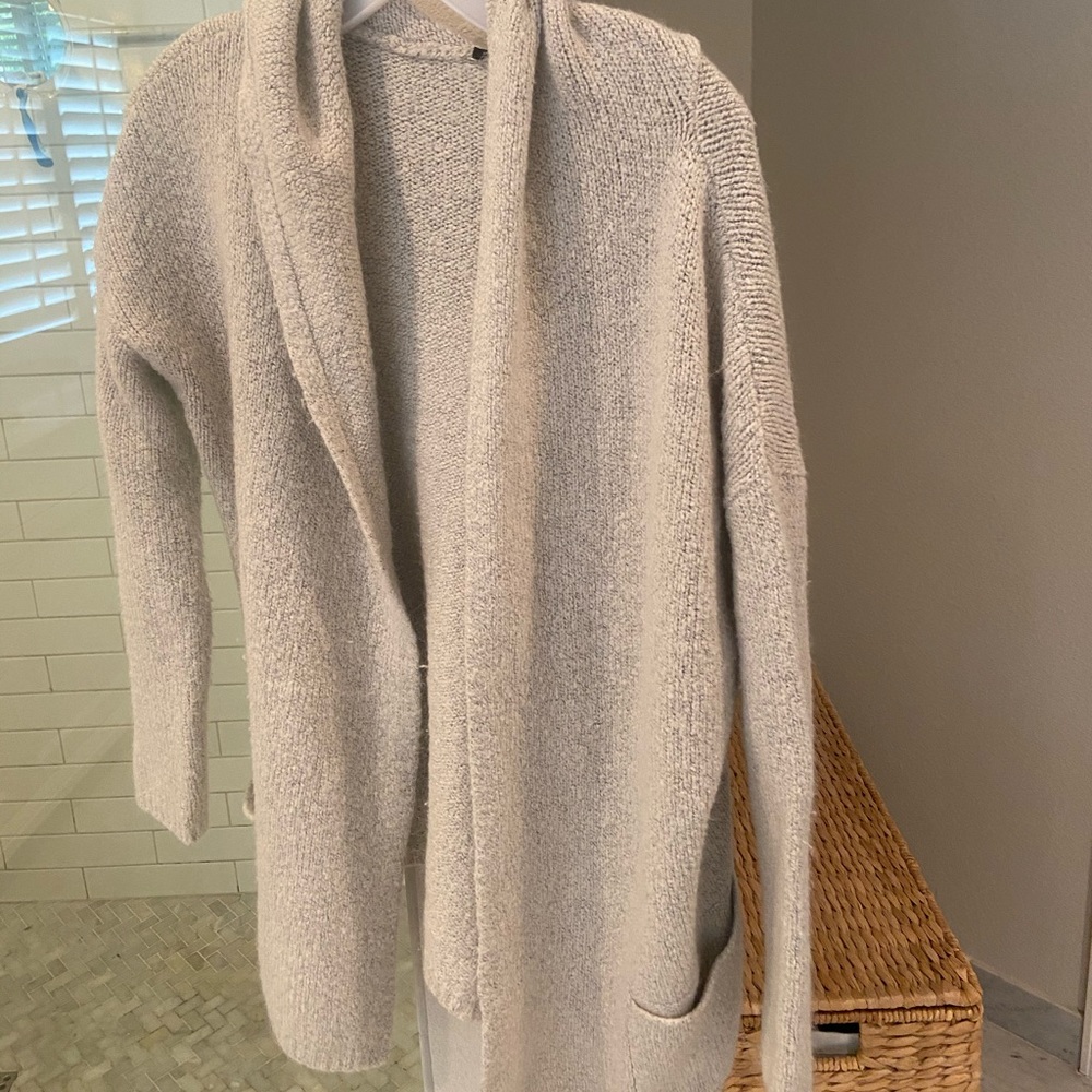 Brandy Melville one size hooded cardigan sweater